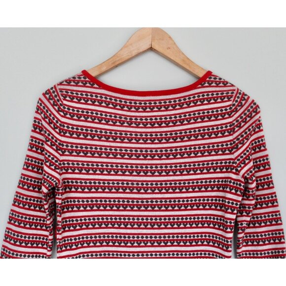 Vintage MOTH Anthropologie Lovelorn Cardigan Red Hearts Sweater, Size S Small XS - Picture 6 of 8